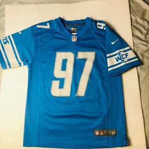 Detroit Lions Aidan Hutchinson # 97 NFL Nike Jersey Youth Large Blue Authentic
